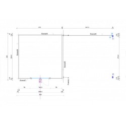 Domek narzędziowy - ROBERT F 660x320 21,1 m2 (10.2m2+wiata)