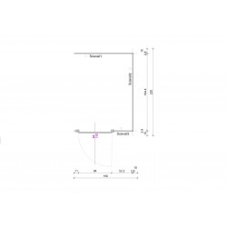 DREWNIANA DOBUDÓWKA A - 160x220 3,5 m2