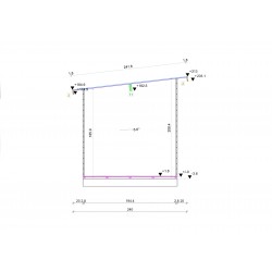 Domek narzędziowy - WOJTEK A 420x220 9,7 m2 (6 m2+wiata)