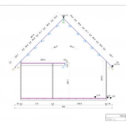 Dom całoroczny - CHABER 45 MAX 600X600 33,6 m2 + antresola 17 m2