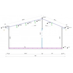 Dom całoroczny - CHABER II 600x890 50,5m2 (33,6 m2 + taras) bez balustrad