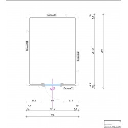 DOMEK NARZĘDZIOWY - HOSTE III 200X280 5,6 M2