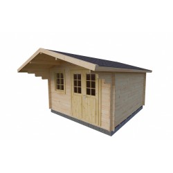 Dom drewniany - KRZYŻÓWKA B 380x380 14,4 m2