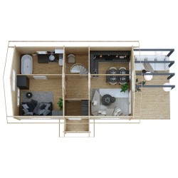 Dom mieszkalny - ANIA II 1000x600+ganek 122,8 m2